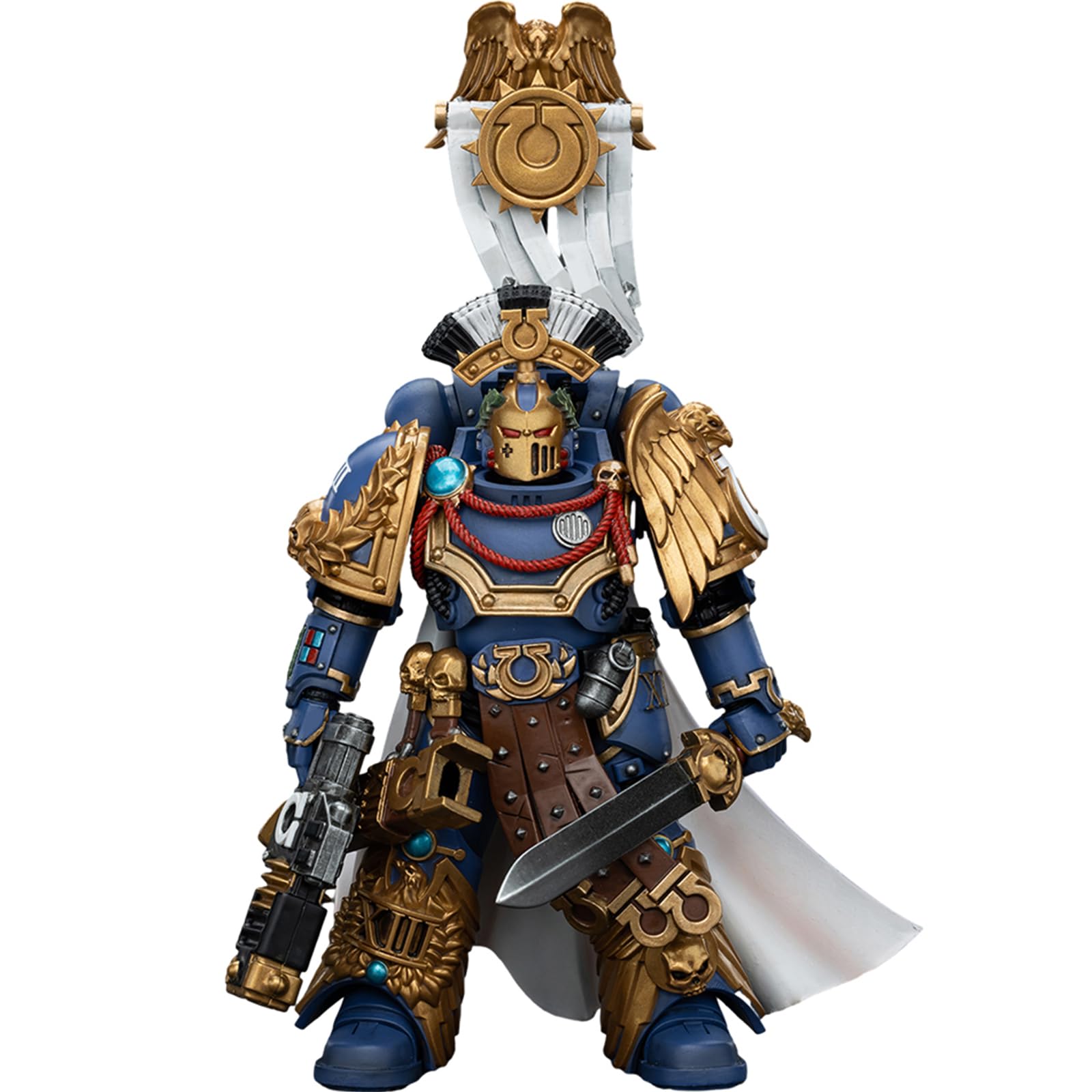 JOYTOY Warhammer 40k Horus Heresy Series, Ultramarines Legion Praetor with Power Sword and Volkite Serpenta 1/18 Action Figure Collect Models, Dedicated To You Who Love Collecting