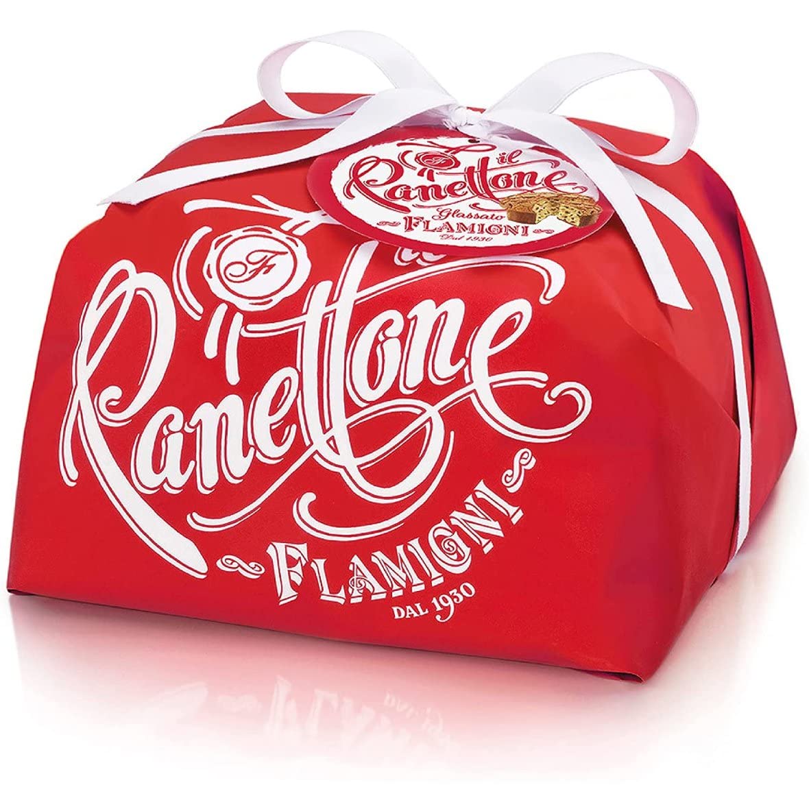 Flamigni Artisanal Panettone Iced Sugar Raisins Candied Orange RUStic Line - 1Kg
