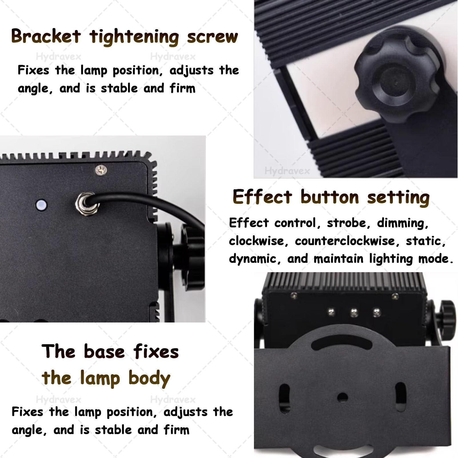 Lampe de projecteur Lucciola dynamique, lumière paysage à LED, avec lumières étoilées, projecteur de Noël, pour jardin, décor de patio (blanc)
