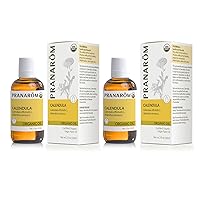 Vista 7 de Pranarom - Aceite orgánico de planta virgen de caléndula francesa certificada por USDA - Botella de vidrio de 2 onzas líquidas - Aceite calmante