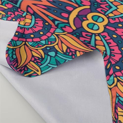 Miniatura 4 de Cloth Napkins Set of 6 Mandala Boho Style Ornaments 20x20 Inch Cloth Napkins Washable Reusable Kitchen Dinner Napkins Table Decor for Wedding,