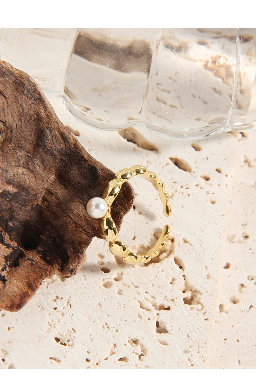 Anello In Argento 925 Da Donna,S925 Sterling Silver Perla Geometrica Anello Anelli Regolabili Minimalista Anello Aperto Argento Thumb Ring Eternity Ring Fascino Di Nozze Gioielli Regali Per Uomini R