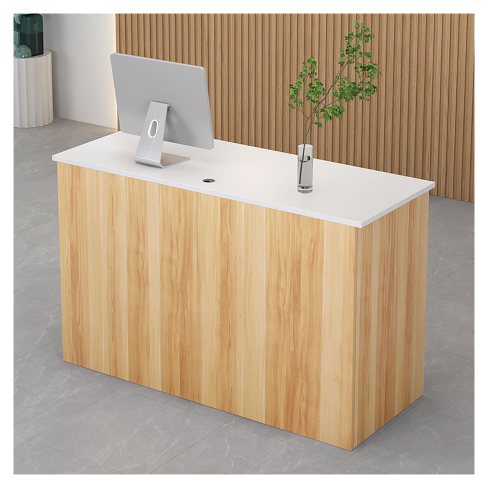 Cassettiera compatta con serratura e bancone anteriore, per cassiere e ufficio, armadietto portaoggetti incluso, design moderno per spazi professionali