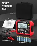 KAIWEETS Megohmmeter Insulation Tester 3MΩ-100GΩ 1000V DAR/PI Pro Ohm Meter - 9