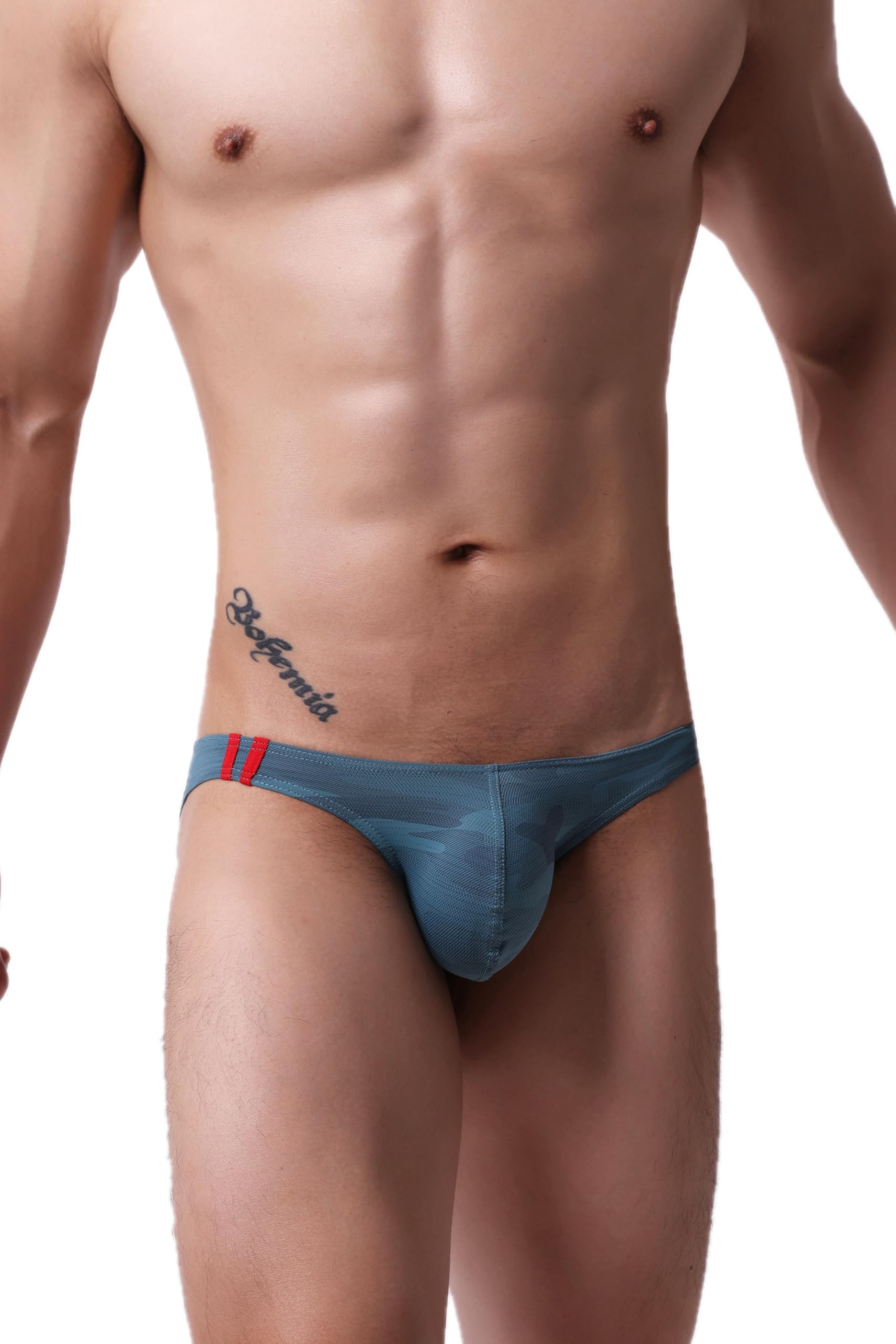 Maiclaice Uomo Spandex Perizoma Vita Basso Bikini Slip