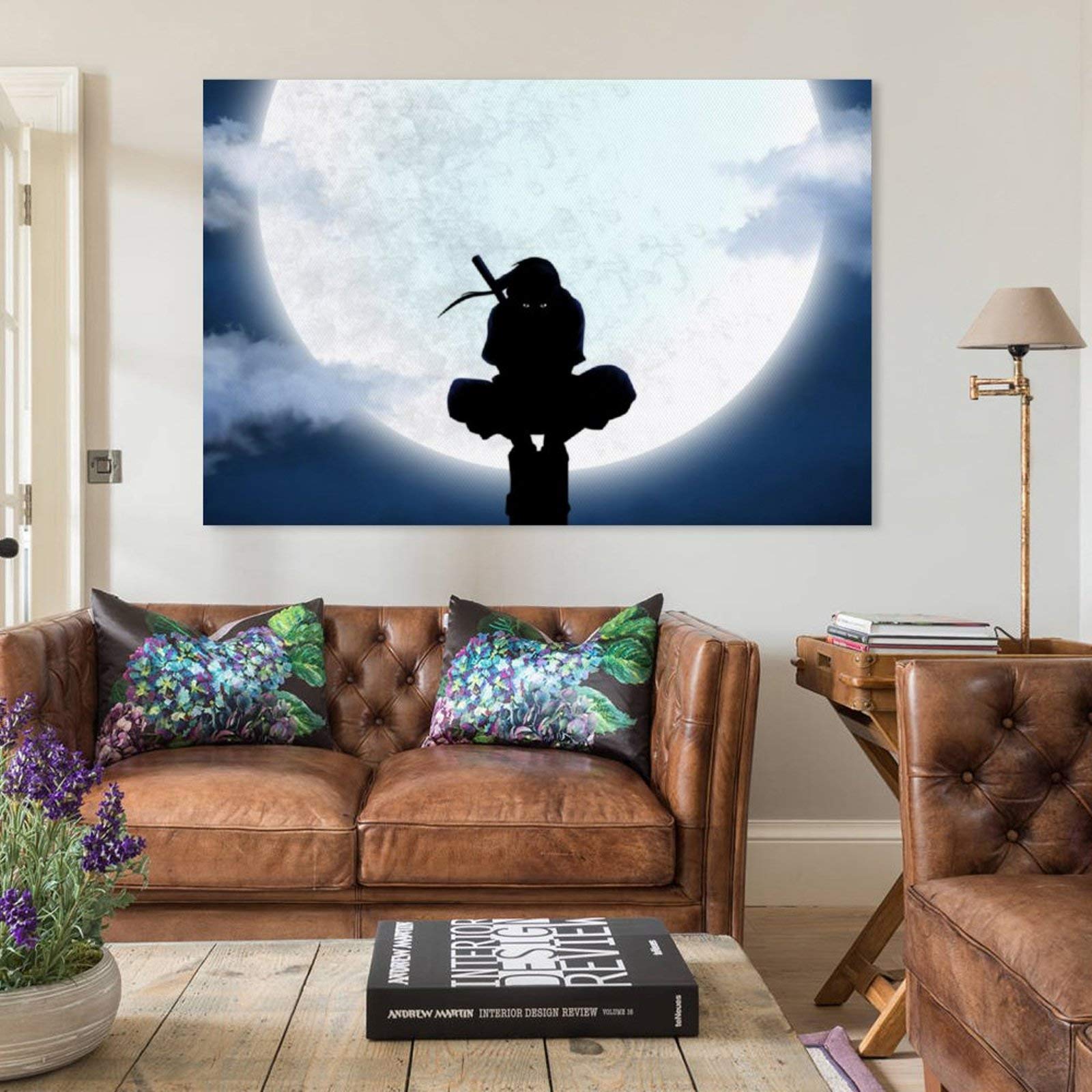 Magic Canvas Art - Quadro Naruto Sasuke Anime 1 pezzo stampa artistica da parete di alta qualità moderna arte da parete – A3706 Dimensioni: 180 x 90 cm