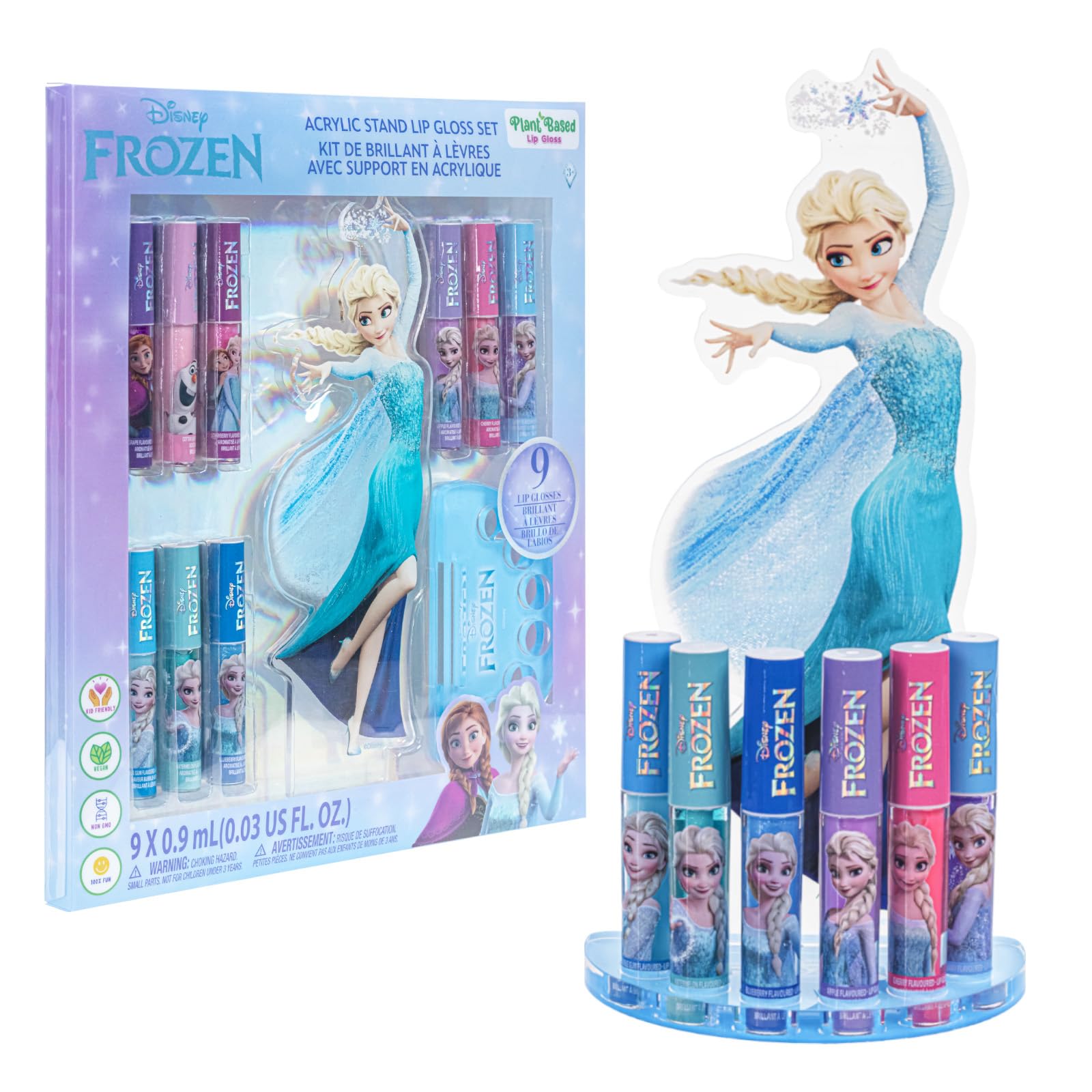 Frozen Brillo Labial Vegetal con Soporte Personaje Expositor