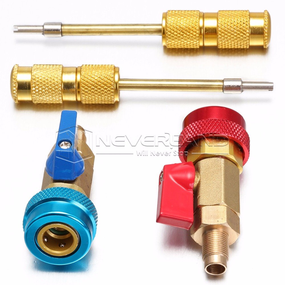 Buy Generic 2PCS Auto Car Air Conditioning Schrader Valve Core Quick Remover Installer High Low