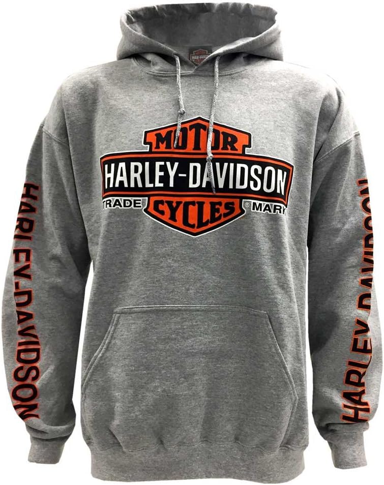 Men's Bar & Shield Logo Pullover Hoodie - Black 30297503
