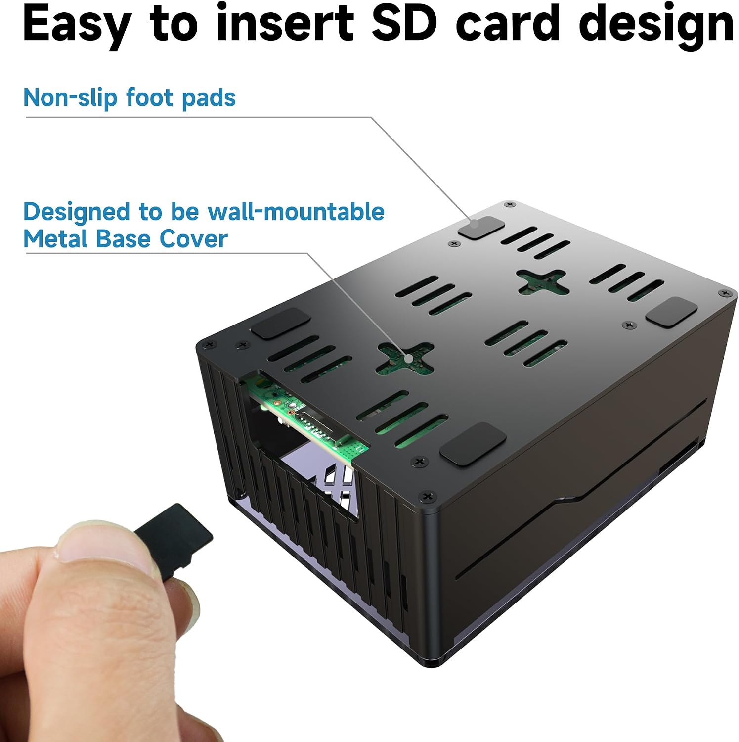 SD card insertion into Miuzei MC72 case