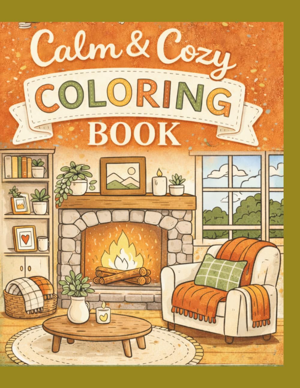Calm and Cozy Comfort Coloring Book: Peaceful Nooks, Coffee Moments, and Quiet Corners to Color