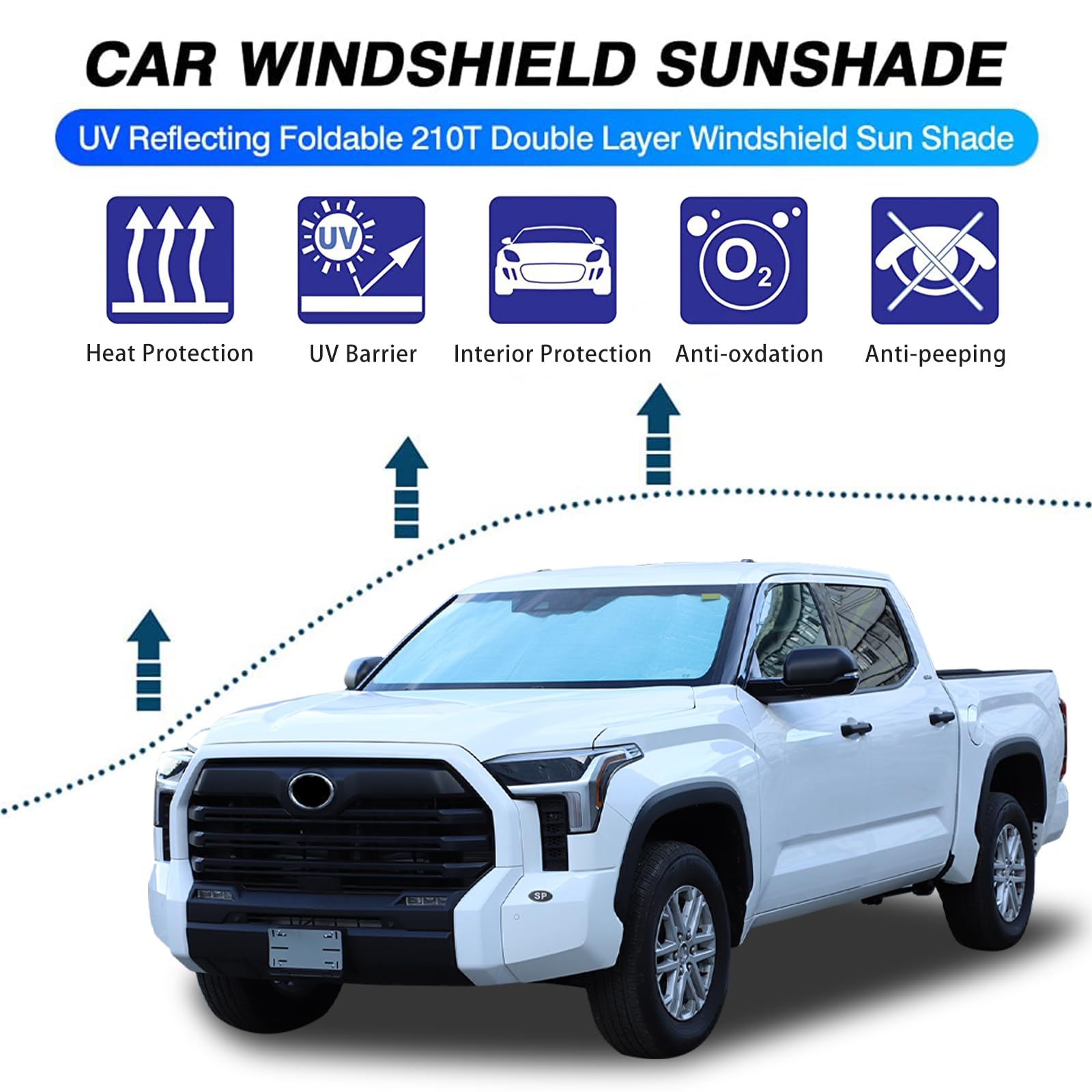 Amazon.com: The Original Windshield Sun Shade for Toyota Tundra