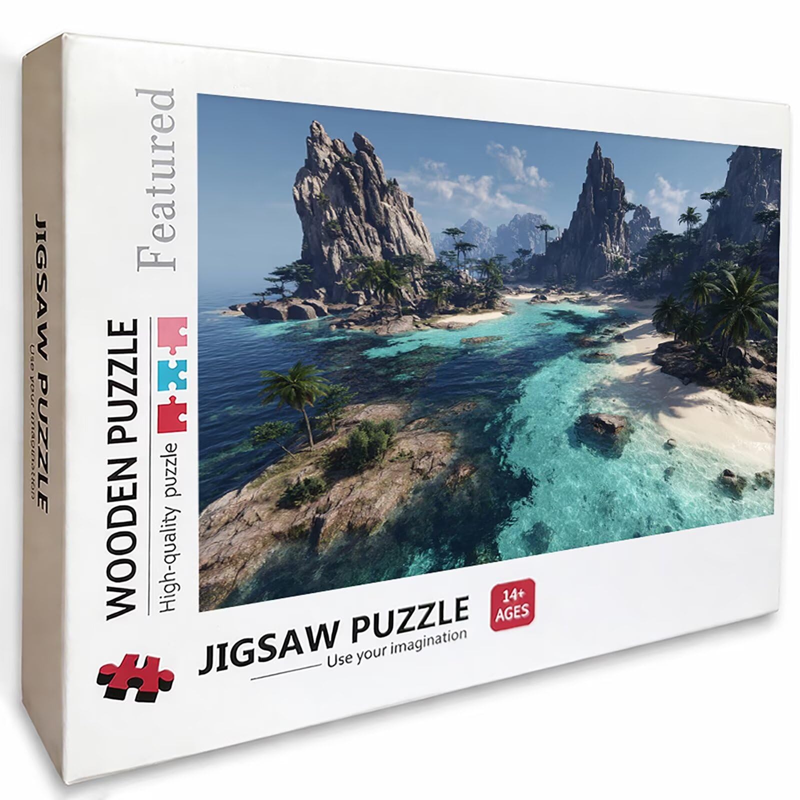 Puzzle Arte con Scatola Pianta, Montagna Puzzle Legno 6000 Pezzi Adulti 179x105cm, Attività di Intrattenimento ad Alta Difficoltà, DIY Classici Gioco, Jigsaw Per Tutta La Famiglia, Regalo, 5-2526