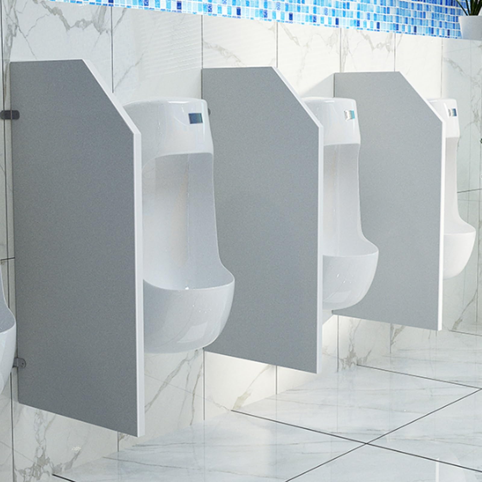 Cloison de séparation pour urinoir, Fixation Murale - Panneau de séparation pour urinoir Homme, idéal pour Les écoles, Bars et Restaurants - Solution de séparation de Toilettes Durable