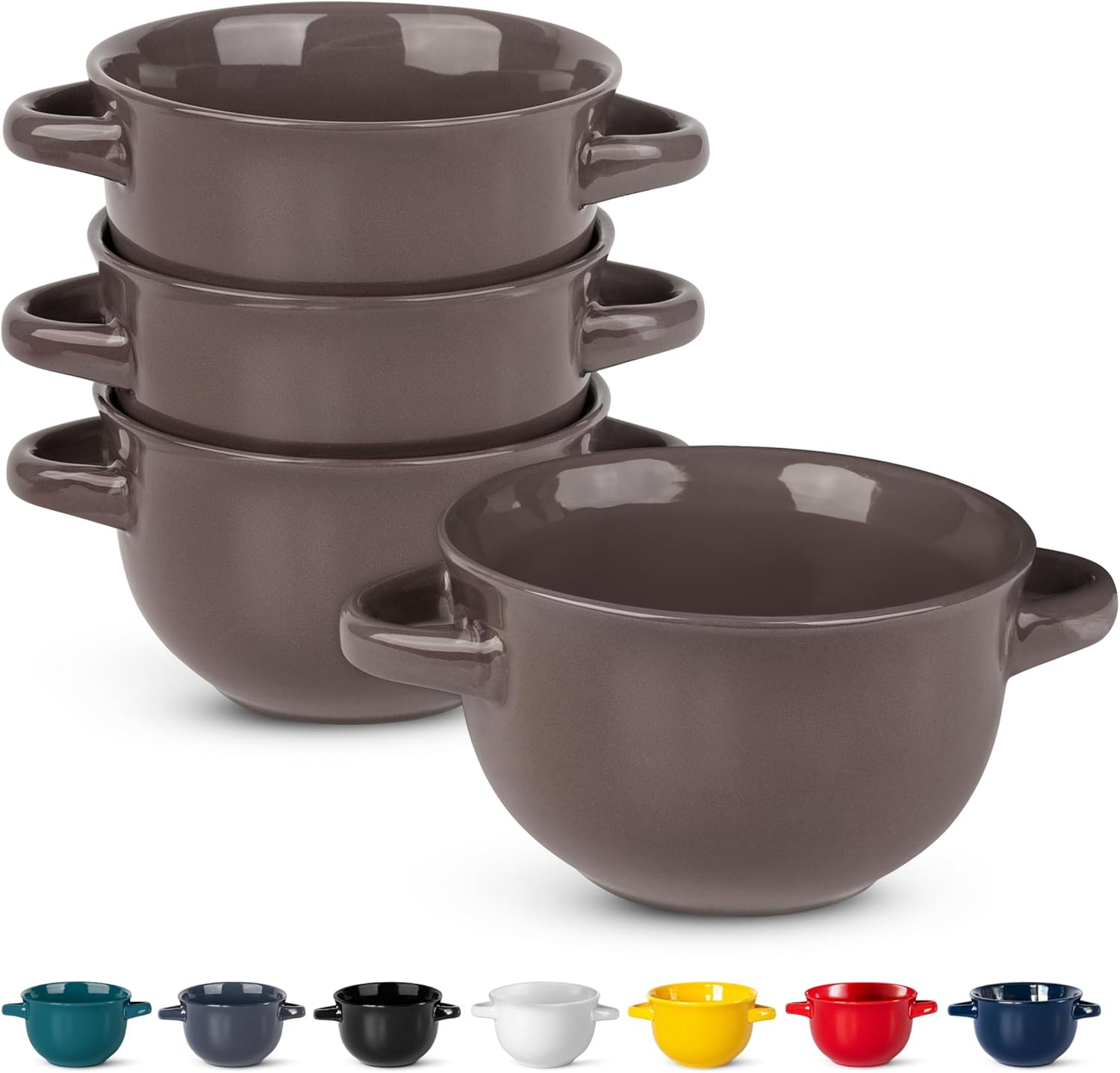 Kook French Onion Soup Bowls, 4-pack, 18 oz
