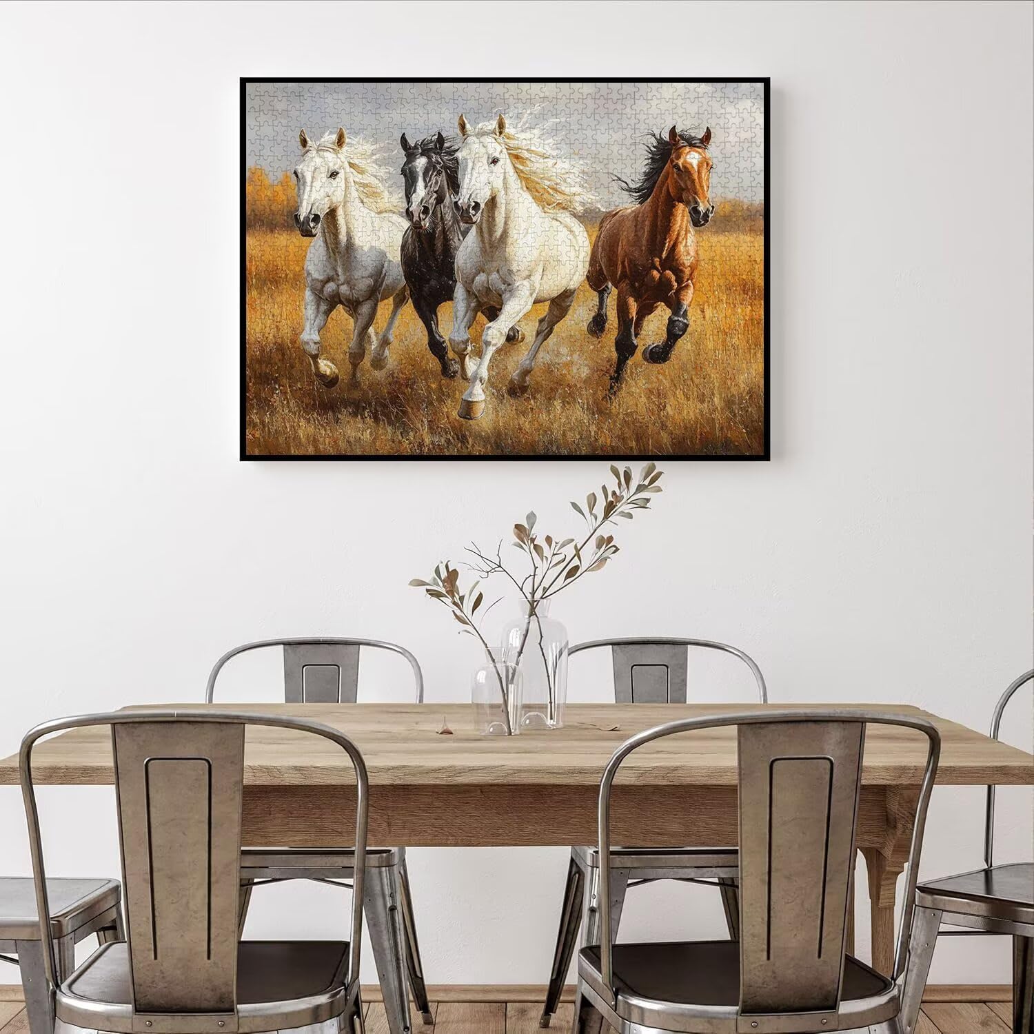 Puzzle 3000 Teile für Erwachsene, 3D Puzzle Steppe Holzpuzzles, n-15 | Puzzlematte Pferd, Heimunterhaltung, Entspannung Meditationspuzzle, Impossible Klassische Jigsaw Puzzles, Home Decoration