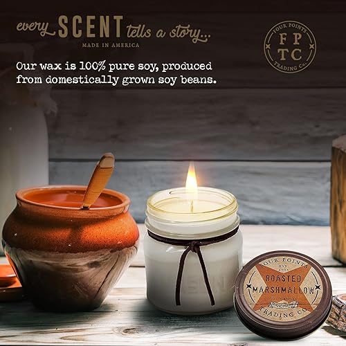 Vista 25 de Vela de aromaterapia de soja perfumada de malvavisco tostado, velas para el hogar, variedad perfumada, uso en baño para aliviar el estrés