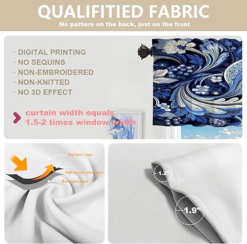 Miniatura 1019 de Cenefas de cocina modernas con patrón de cobre marrón dorado para ventanas, cenefas opacas abstractas de marcas de arañazos y cortinas opacas