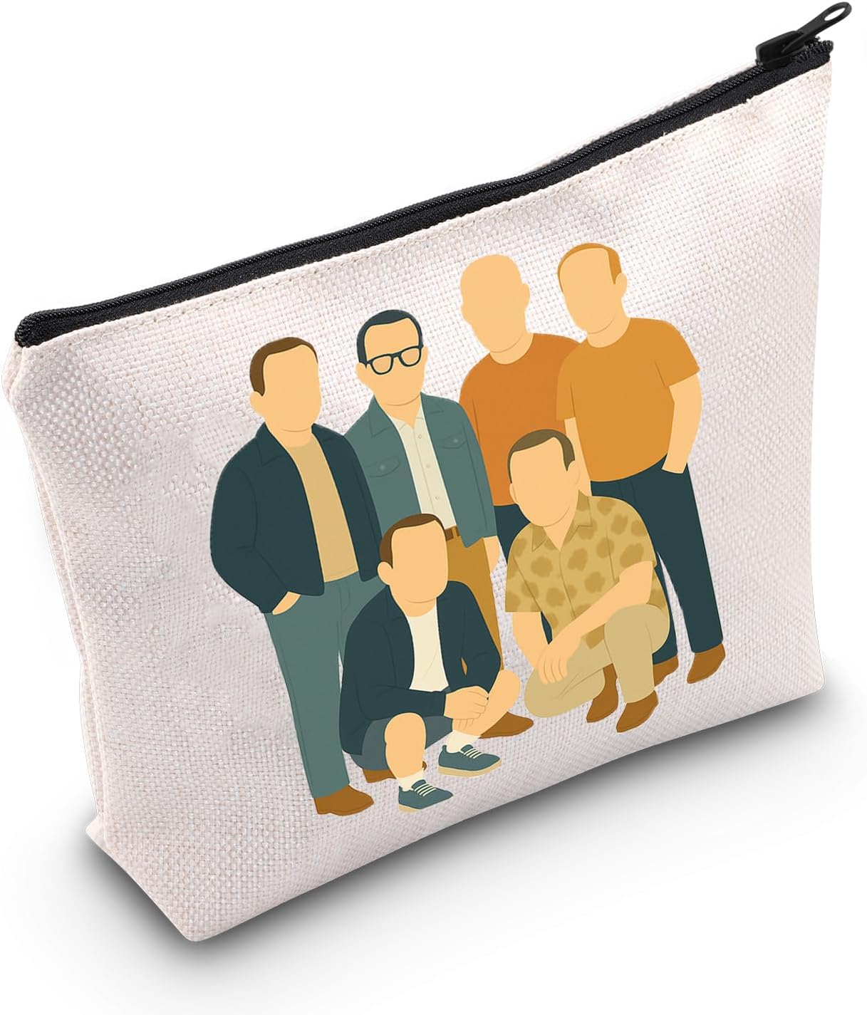 LEVLO Funny Middle Aged Uncle Cosmetic Make up Bag Brotherly Friendship Gift Brother Motivation Zipper Pouch Bag (Aged Uncle Bag)