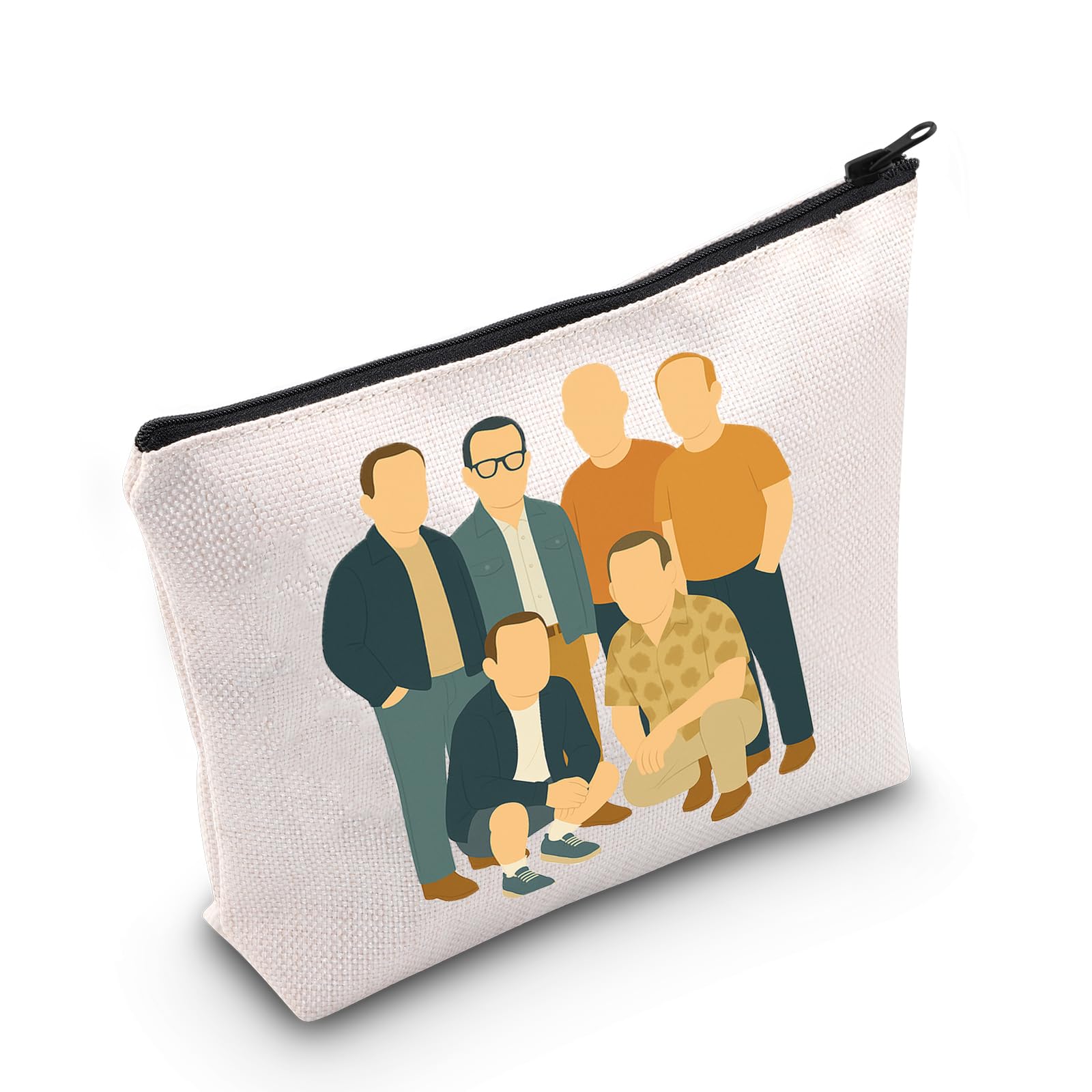 LEVLO Funny Middle Aged Uncle Cosmetic Make up Bag Brotherly Friendship Gift Brother Motivation Zipper Pouch Bag (Aged Uncle Bag)