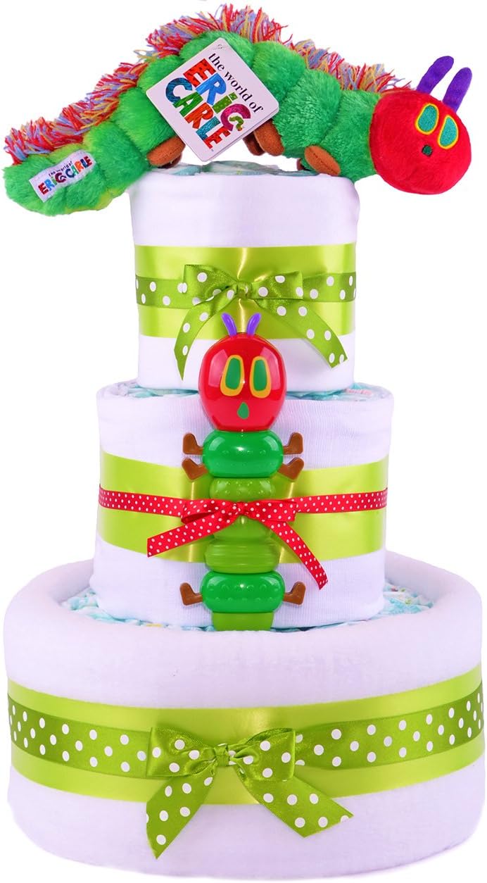 hungry caterpillar nappy cake