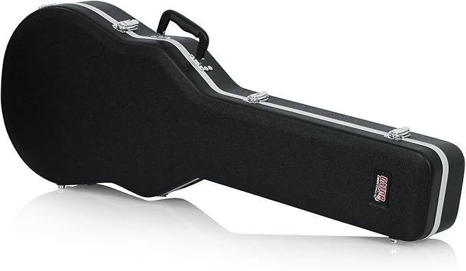 Gator Cases Deluxe ABS Molded Case for Les Paul Single-Cutaway Electric Guitars (GC-LPS) Black
