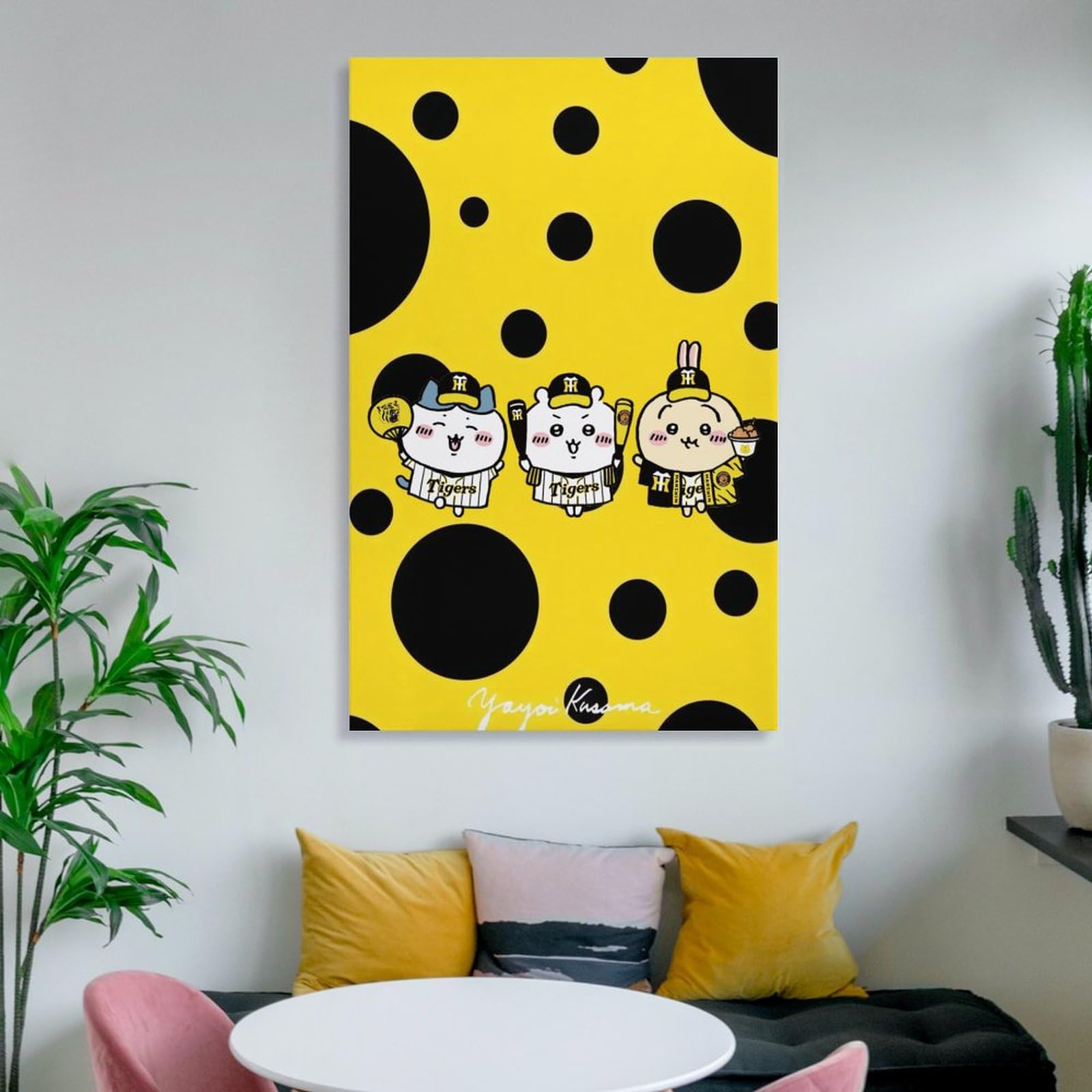 Amazon.co.jp: ちいかわ[阪神タイガース] キャンバス 絵画 絵 現代装飾