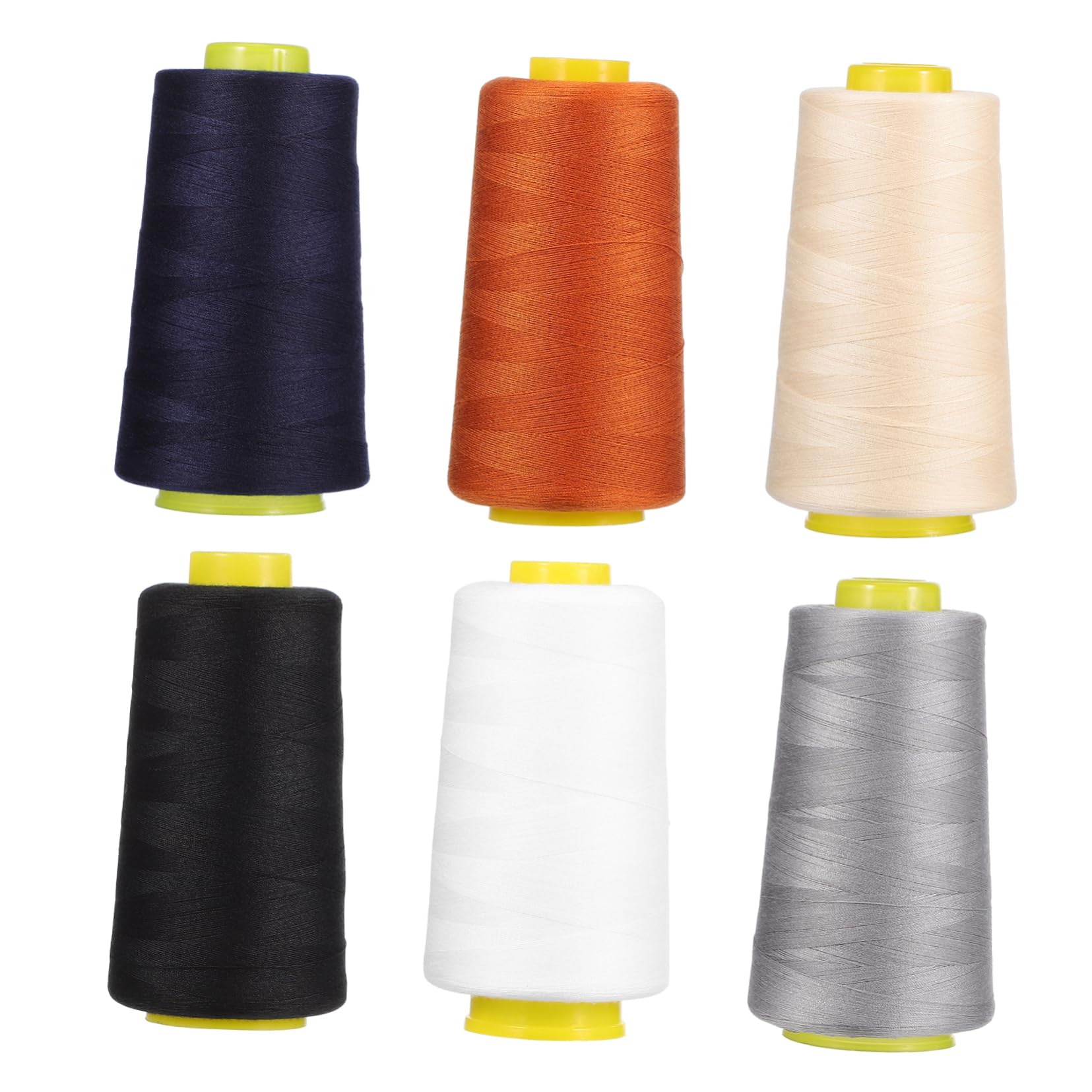 DOITOOL 3 Set Filo Per Cucito Poliestere Filo Per Macchine Da Cucire Resistente Allo Sbiadimento E Varietà Colori Per Progetti Creativi 6 Pezzi*3