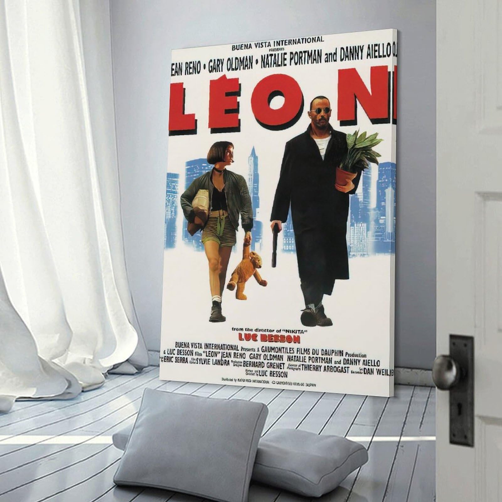 No.288フレーム付きキャンバスアート　映画ポスター　LEON インテリア絵画 No.288フレーム付きキャンバスアート 映画ポスター LEON