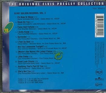 Elvis' Golden Records Vol. 3: Amazon.co.uk: CDs & Vinyl