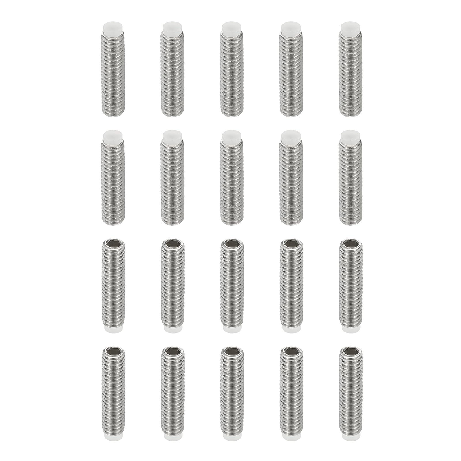 PATIKIL M4x16mm Nylon Tip Grub Screw