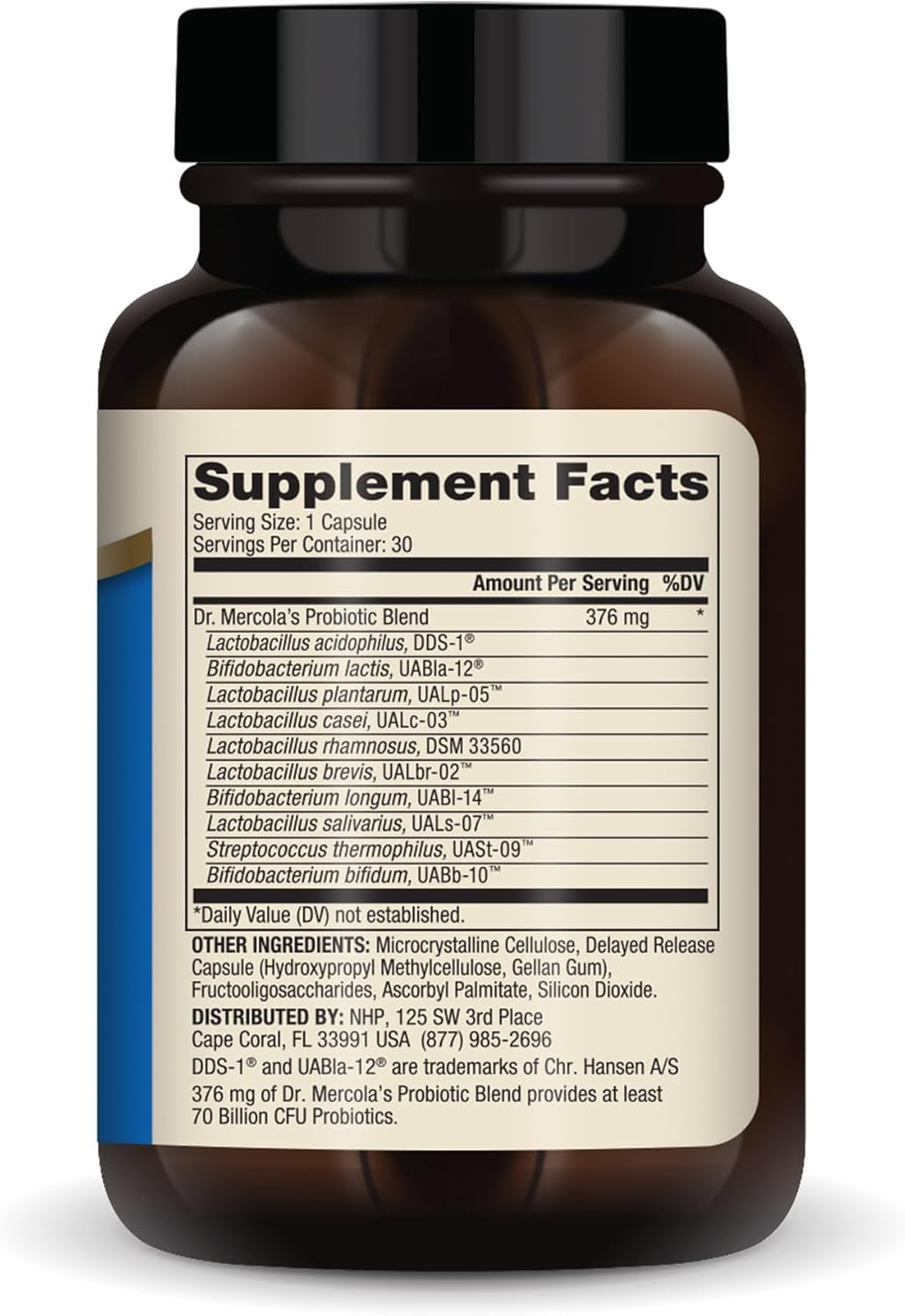 Dr. Mercola Complete Probiotics - 70 Billion CFU - Supports Immune, Digestive & Gut Health - Features 10 Strains - Shelf Stable - GMO-Free, Gluten-Free & Soy-Free - 30 Capsules (30 Servings) - Image 2