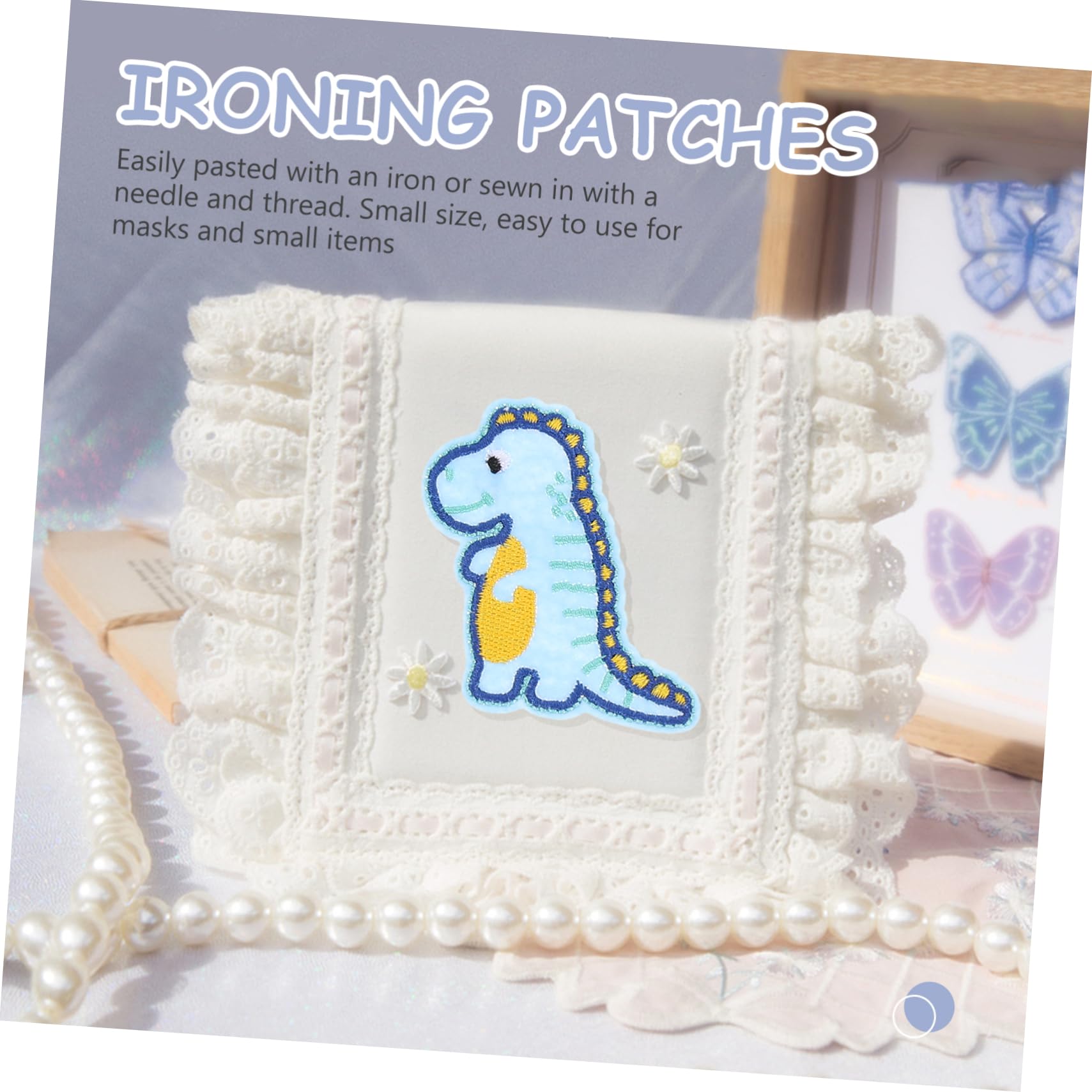 Artibetter 5 Parches Bordados Con Forma De De Dibujos Animados Parches Decorativos Para Ropa Parches De Tela Para Parches Bordados Para Ropa Apliques De Poliéster Para