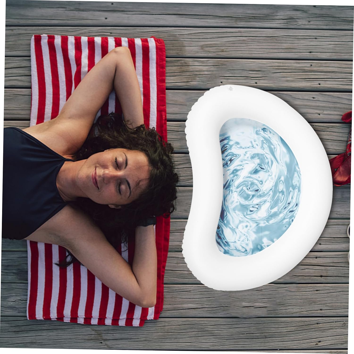 Milisten Inflatable Pool Foot Bath Basin Portable Foot Soaking Tool for Above Ground Pools Convenient Foot Wash Tray for Cleaning Feet Before Entering Water for Spas and Outdoor