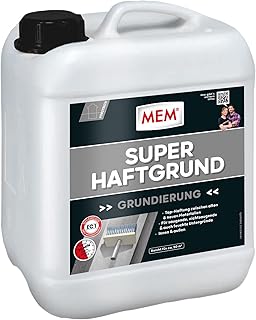MEM Super-Haftgrund, Intensive Untergrundhaftung, Für saugende und nichtsaugende Untergründe, Lösemittelfrei, 10 l