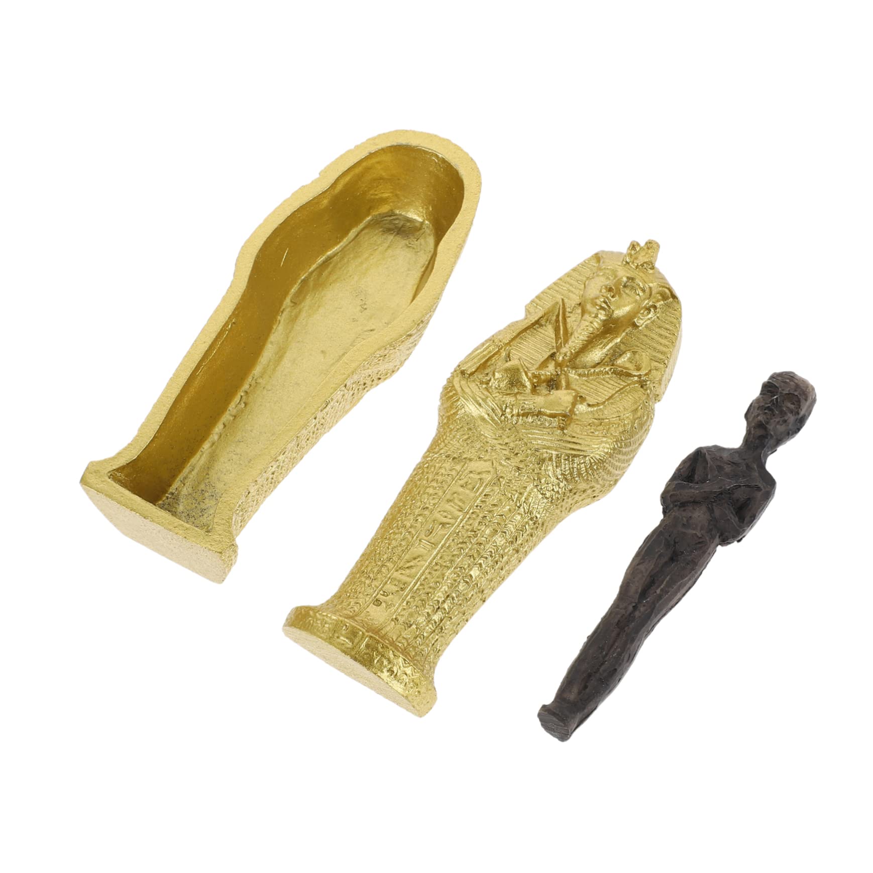 Toyvian 1 Set Mummy Ornaments Egyptian Gifts The Office Decor Egyptian Statue Sarcophagus with Mummy Figurine Set Mummy Coffins Figurines Ancient Egyptian Collectible Figurine Egypt Decor