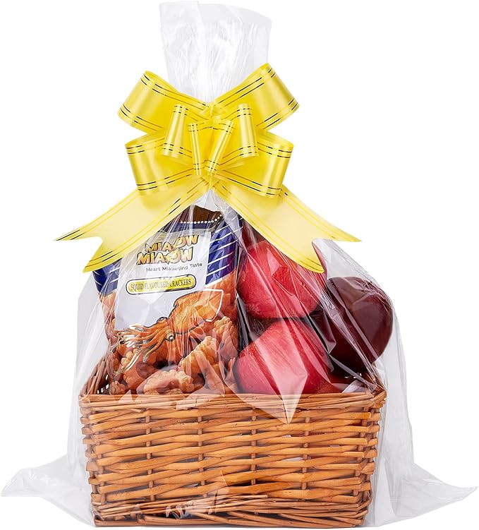 Awpeye Cellophane Bags 18x24 Inches, 25 Pack Cellophane