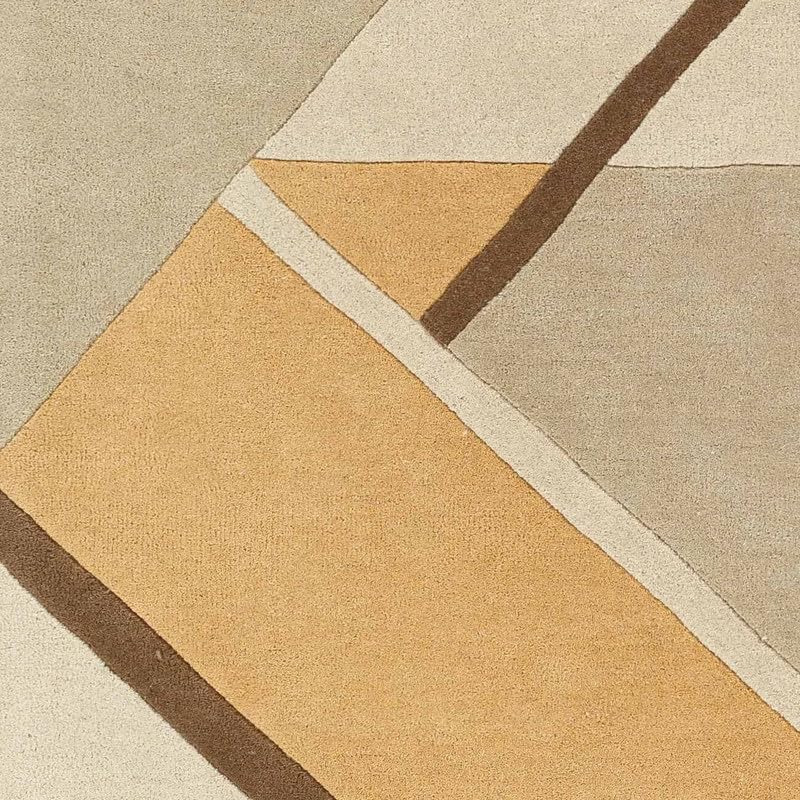 Image of Embossed Handmade GH Wool Thick Geometrical Carpet is a Stylish and Practical Addition to Any Living Room 8X12
