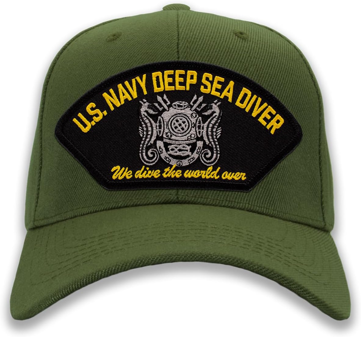 US Navy Deep Sea Diver Embroidered Patch Ball Cap or Trucker Hat