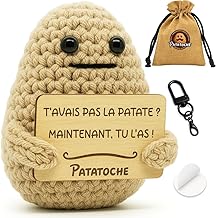 Positive Connected Potato with Funny Message - Gift Idea for Men and Women: Birthday, Colleague, Christmas, Valentine's Day | Unusual Object for Office, Home, Decoration