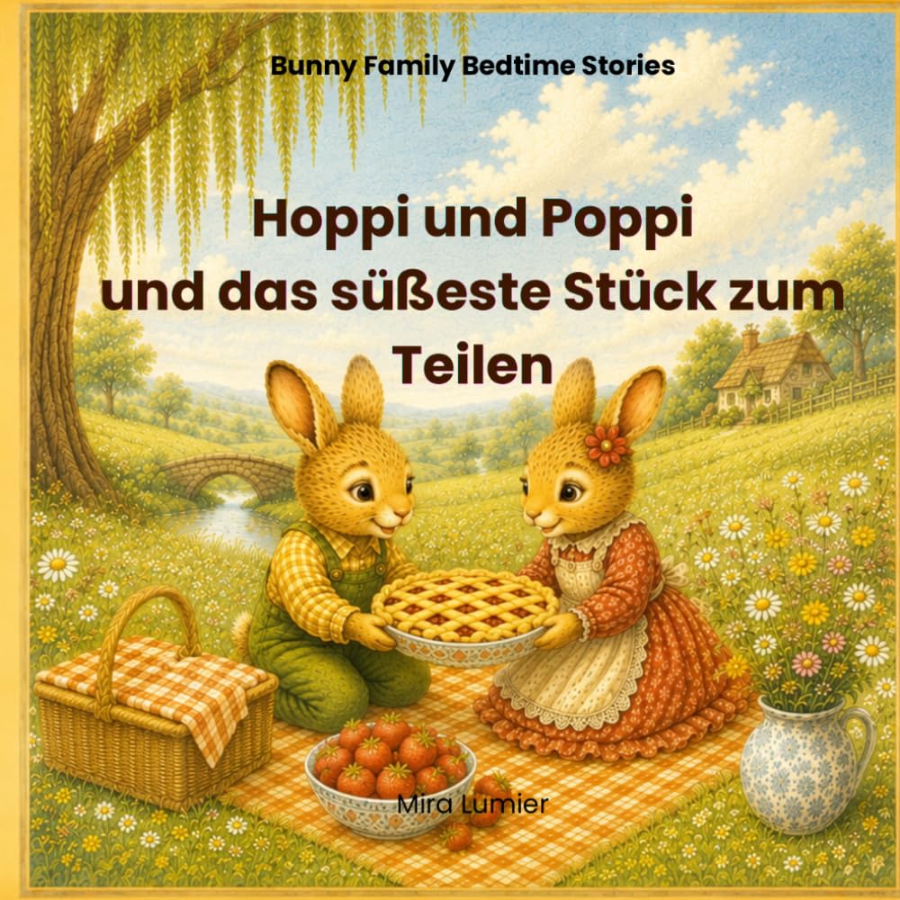 Hoppi und Poppi und das süßeste Stück zum Teilen: Eine warmherzige Gutenachtgeschichte über Freundschaft, Teilen und Gefühle für Kinder von 3–6 Jahren (Bunny Family Bedtime Stories)