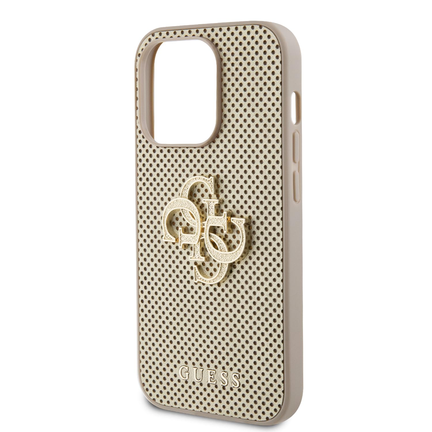 CG MOBILE Guess 4G PU Classic Logo compatibile con MagSafe Custodia per iPhone 17 Pro Max (nero