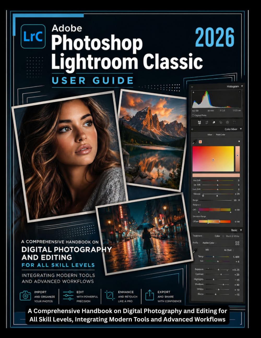 Adobe Photoshop Lightroom Classic 2026 User Guide: A Comprehensive Handbook on Digital Photography and Editing for All Skill Levels, Integrating Modern Tools and Advanced Workflows