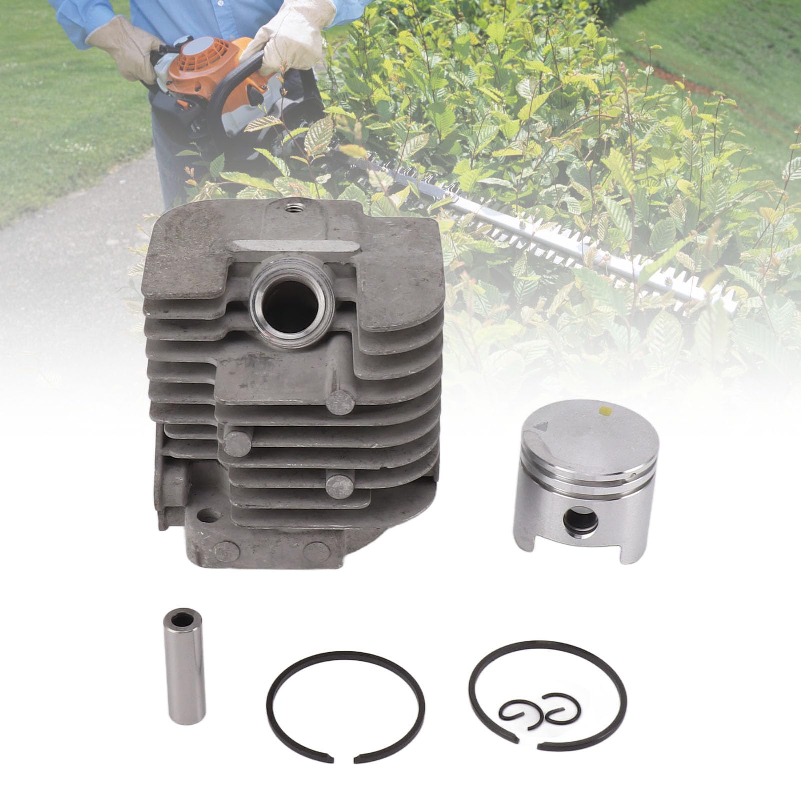 Kit Pistone Cilindro da 32 Mm, Kit di Montaggio Pistone Cilindro Ad Alte Prestazioni Pezzi di Ricambio per Tagliasiepi Shindaiwa DH230 C230