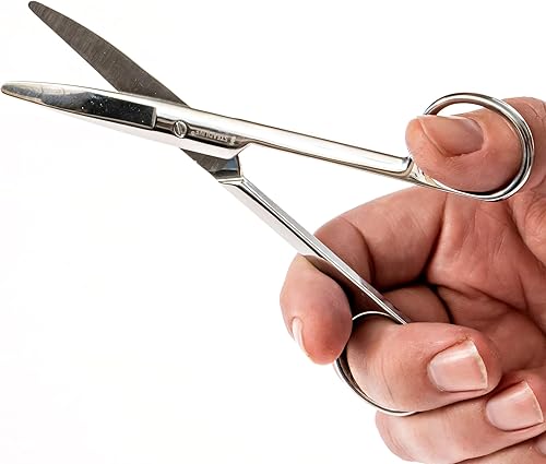 Tijeras de ostomía prémium Tijeras de ostomía para cortar bolsas de estoma Punta redonda roma