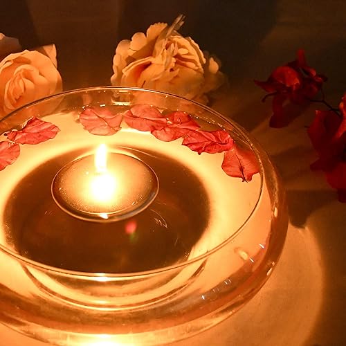 Miniatura 6 de Velas flotantes plateadas metálicas de 3 pulgadas