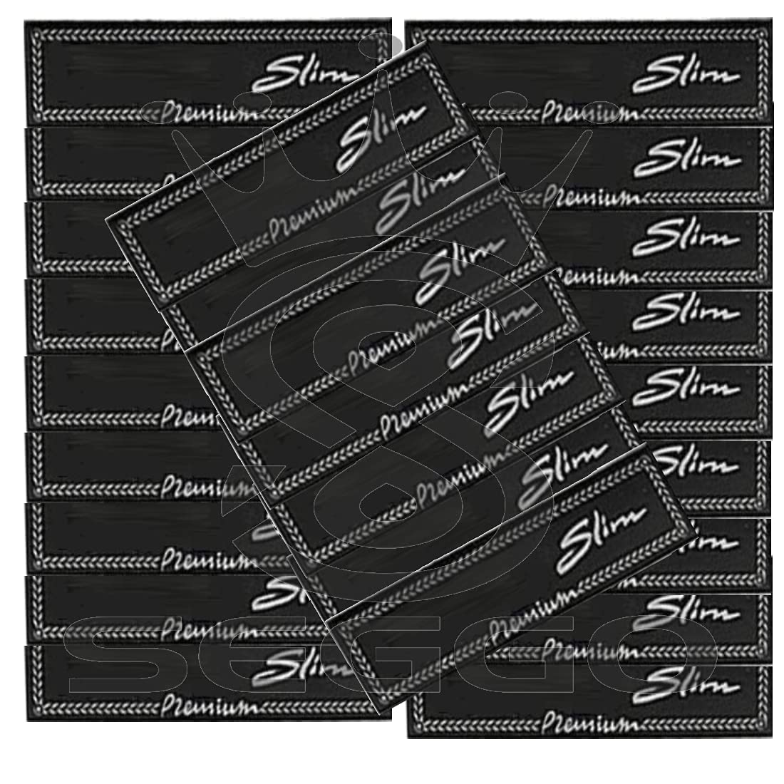 SEGGO Black Rolling Paper Slim Premium (Pack of 25)
