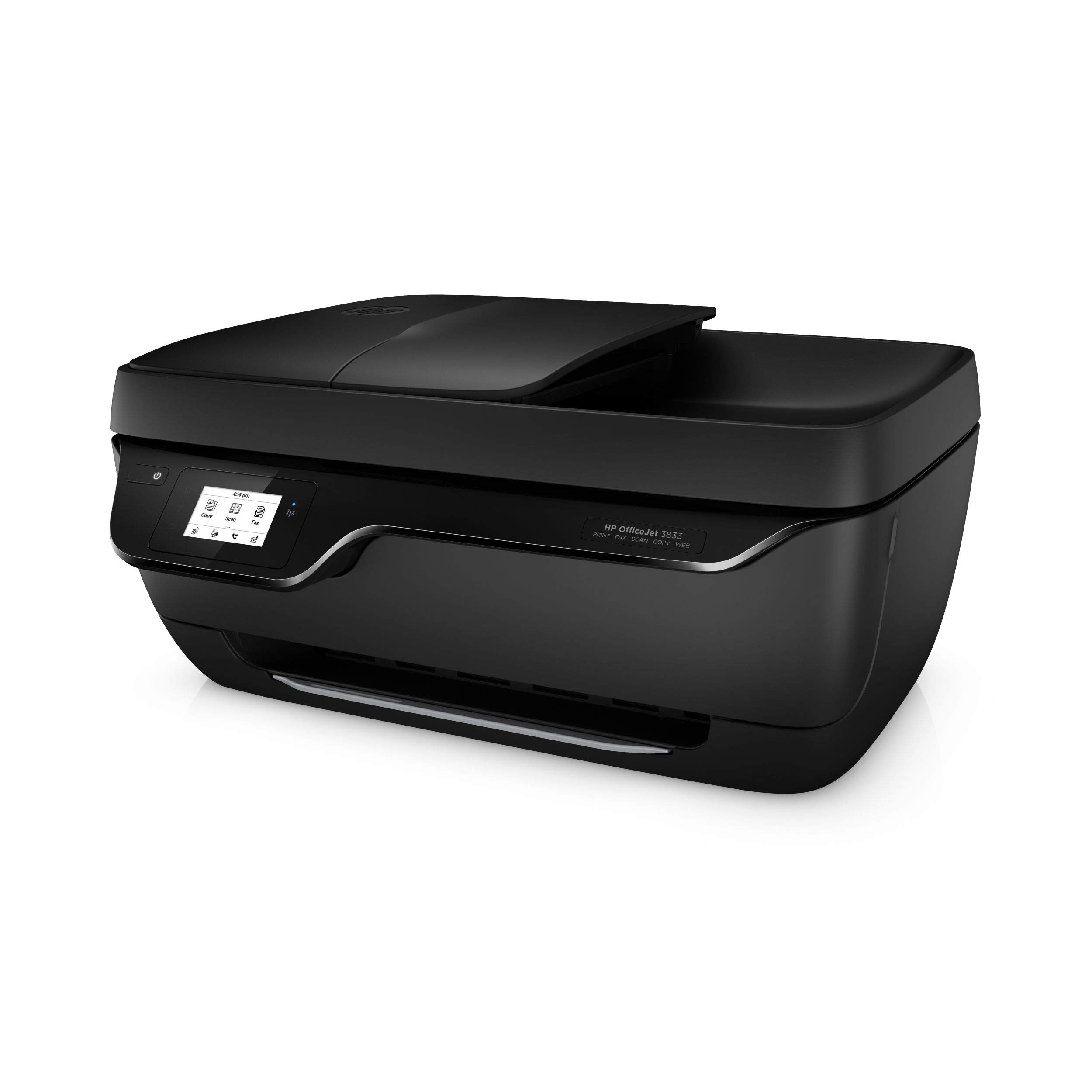 HP OfficeJet 3833 Multifunktionsdrucker (Instant Ink, Drucker, Kopierer, Scanner, Fax, WLAN, Airprint) mit 2 Probemonaten HP Instant Ink inklusive