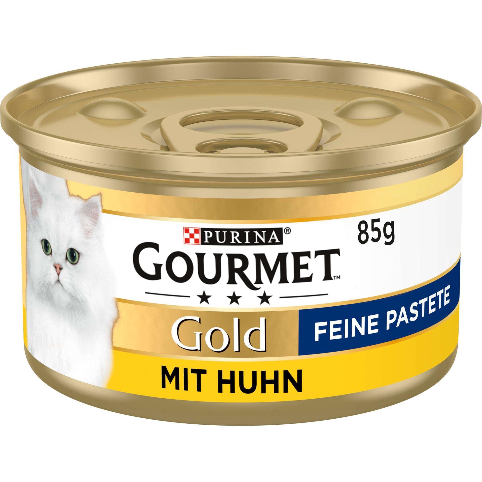 PURINA GOURMET Gold Fino Paté con Pollo Comida húmeda para Gatos, 85 g