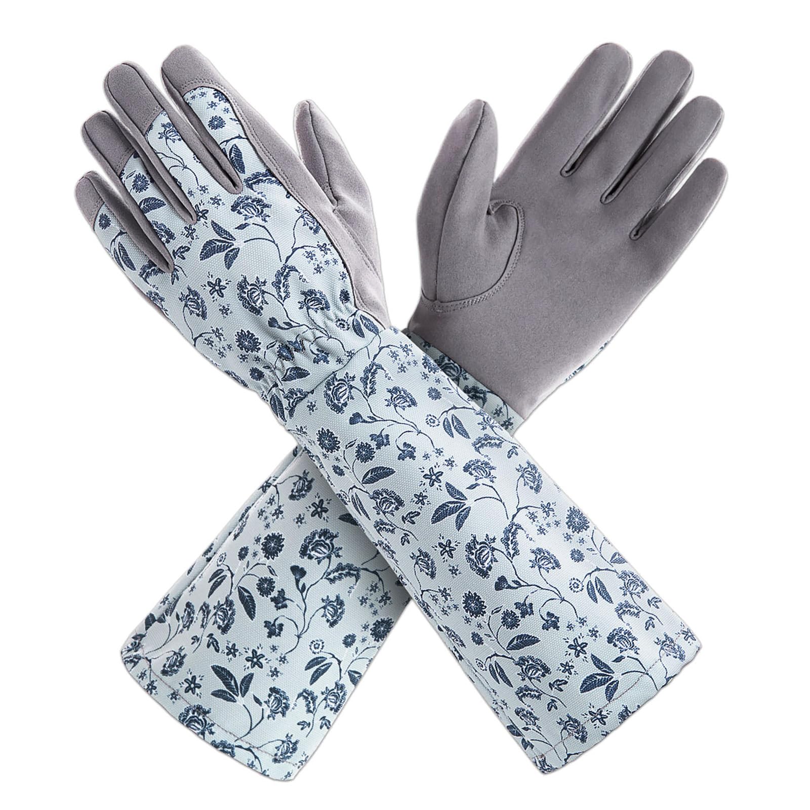 KAYGO Gardening Gloves Long Sleeve for Women Ladies Synthetic Leather Gauntlet, Water Repellent